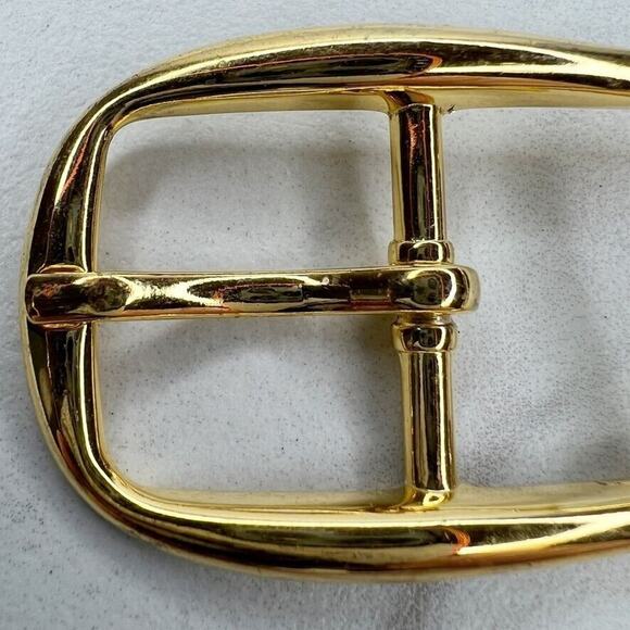 Vintage Gold Tone Simple Basic Belt Buckle for up to 1 Inch Belt - Picture 4 of 8